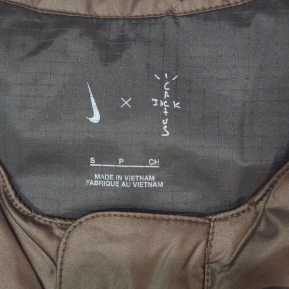 Travis Scott CACT.US CORP x Nike M NRG BH Vest Brown Men's Small DM1277-220 NWOT - Picture 3 of 9